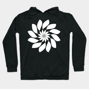 Large White Flower Hoodie